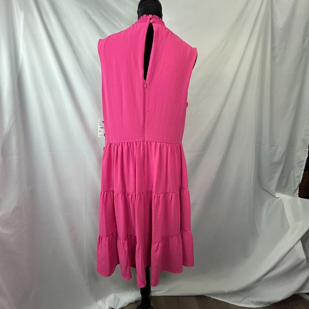 Laundry‎ by Shelli Segal A Line Dress Womens 16 Fuchsia Purple Tiered Sleeveless - Picture 2 of 12